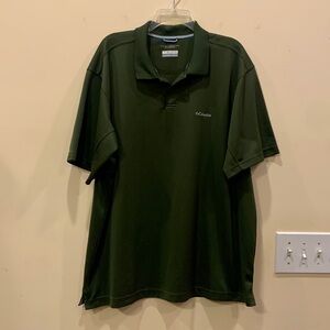 Columbia Polo Shirt Mens 2X Green Omni-Shade